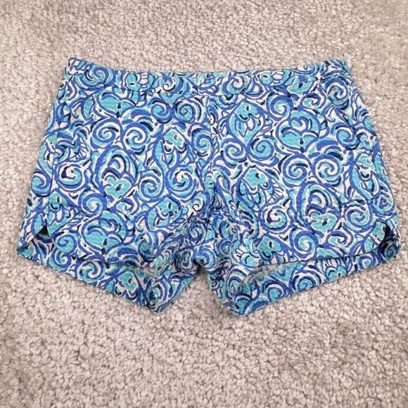 Lilly Pulitzer Adie Short Chasing Tail Blue - Picture 2 of 11